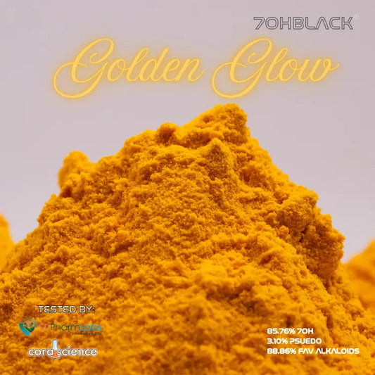 1-Gram | Golden Glow | 889mg Favorite* Alkaloids Per Container BLACK